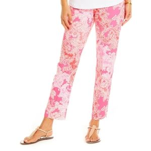 IBKUL Pink Paisley Ankle Pants Great pair of golf pants size 4